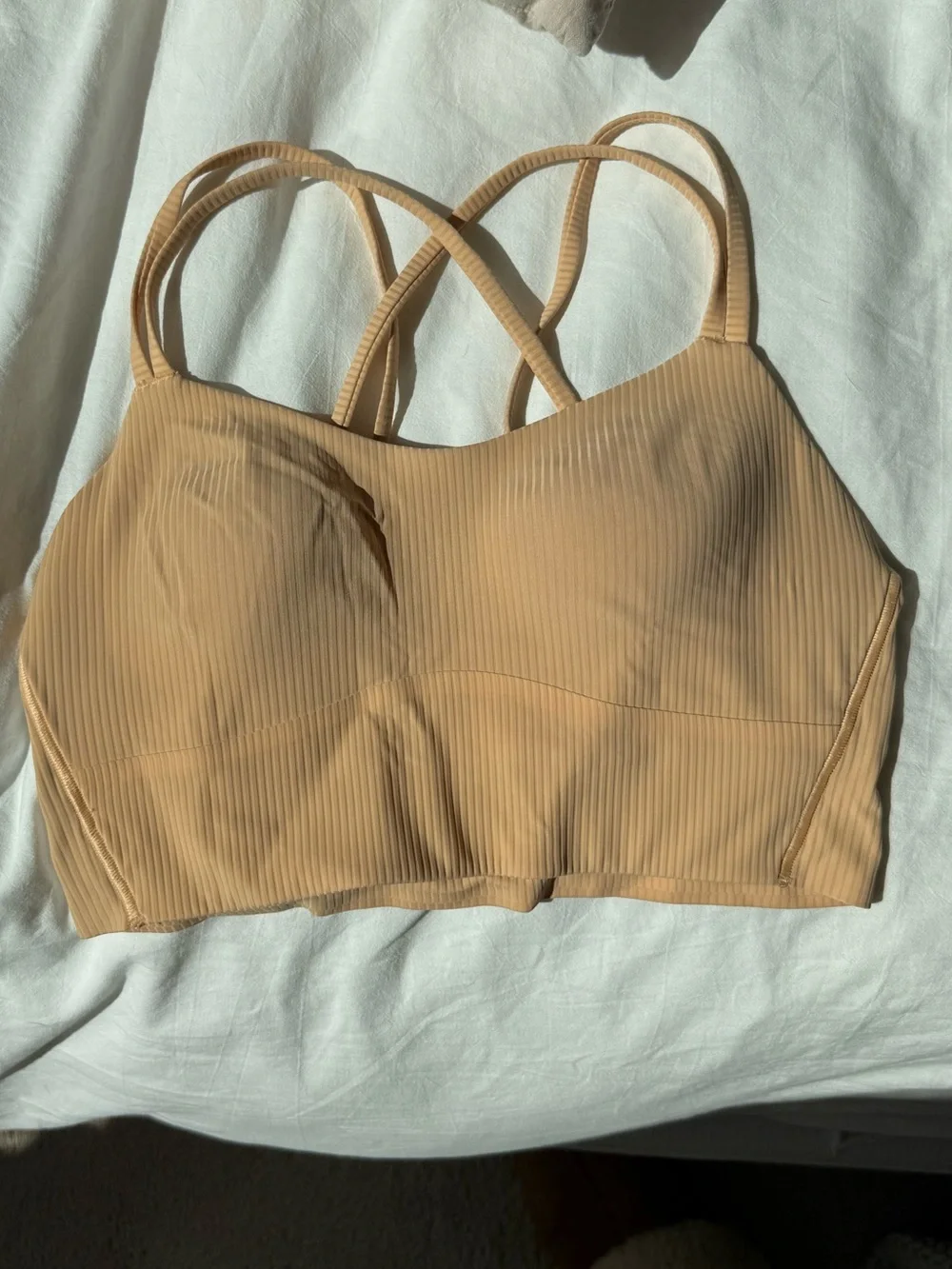 Like a Cloud Ribbed Sports Bra